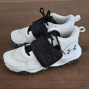 Under Armour Kids White and Black Sneakers
